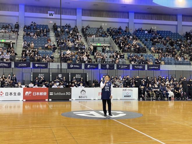 アルティーリ千葉　B1昇格プレーオフ　激励観戦