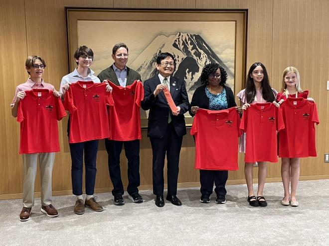 ヒューストン市River Oaks Baptist School表敬訪問