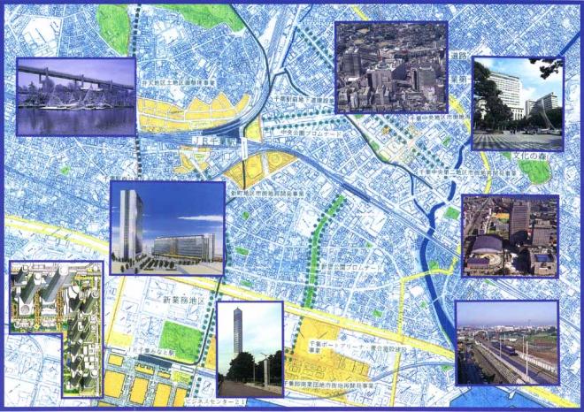 千葉都心地区全体図