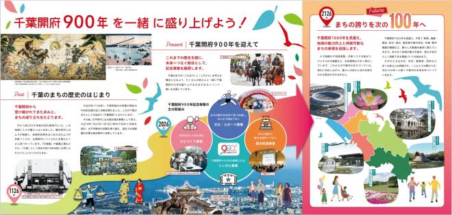 千葉開府900年記念リーフレット中