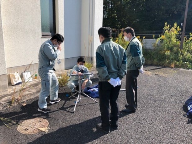 仮説給水装置の設置