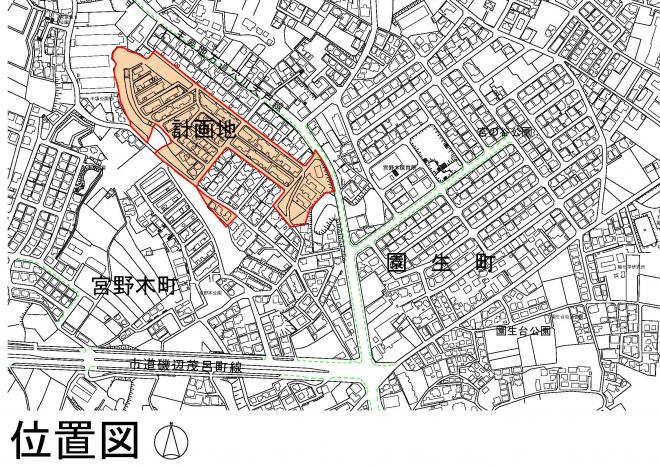 宮野木町第1位置図