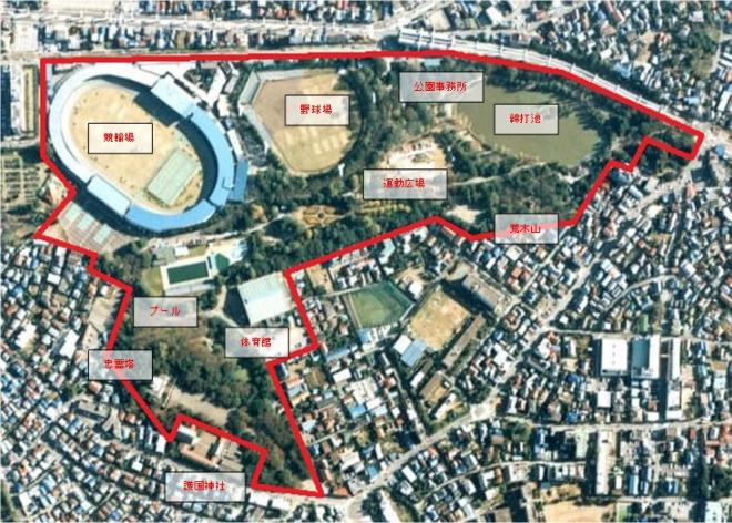 千葉公園航空写真1989年