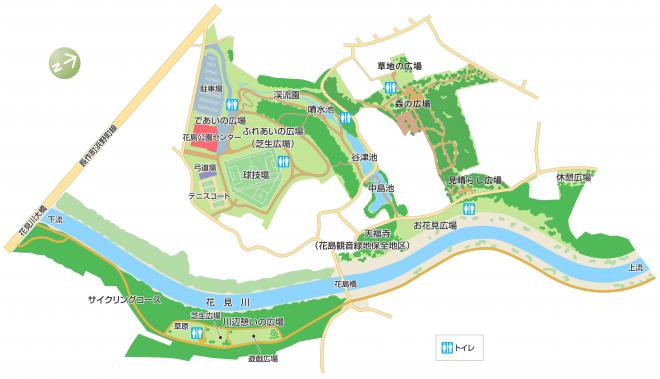 花島公園　園内マップ