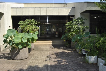 緑公園緑地事務所玄関前
