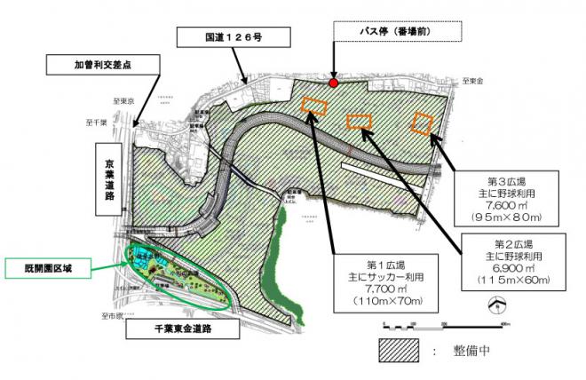 暫定広場位置図