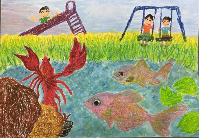 いきもののいる公園　小畑