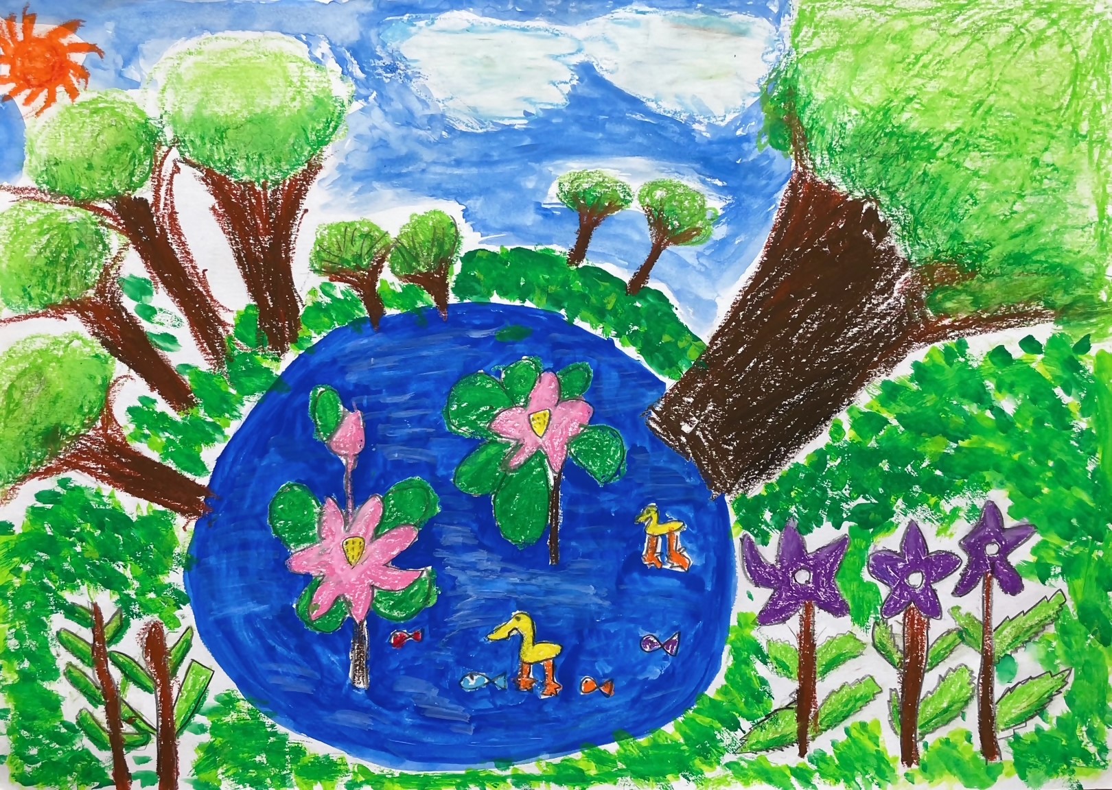 緑と水辺の児童絵画2026入選賞1