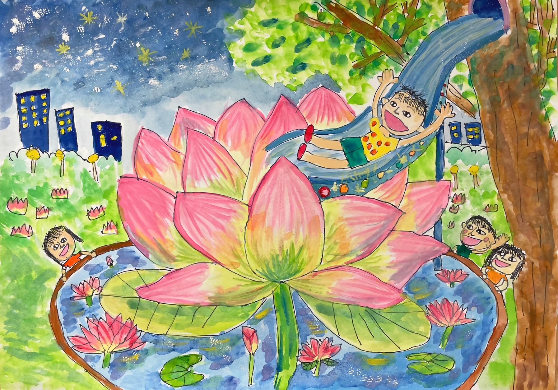 緑と水辺の児童絵画2026特選賞4