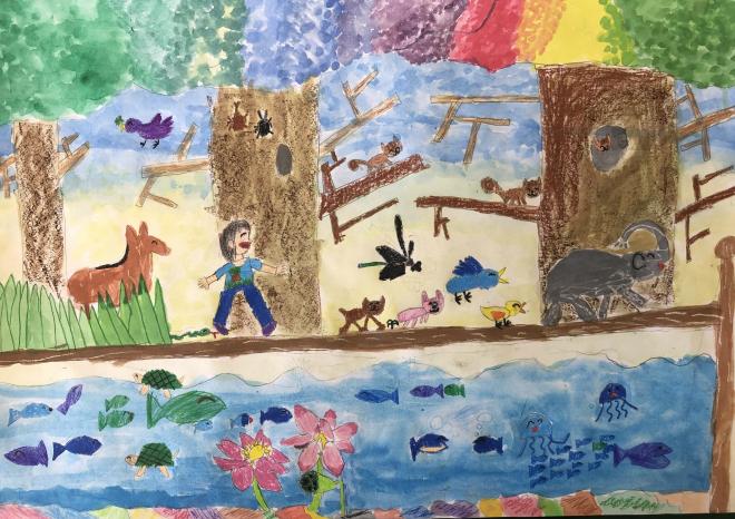 きらきらかがやくにじの森　羽賀