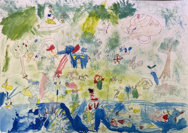 みどりとみずべとふしぎないきもの　皆川