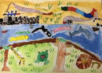 水辺の公園と森　藤本