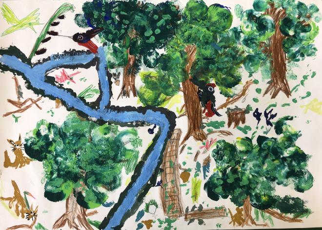 にぎやかな森　樋山