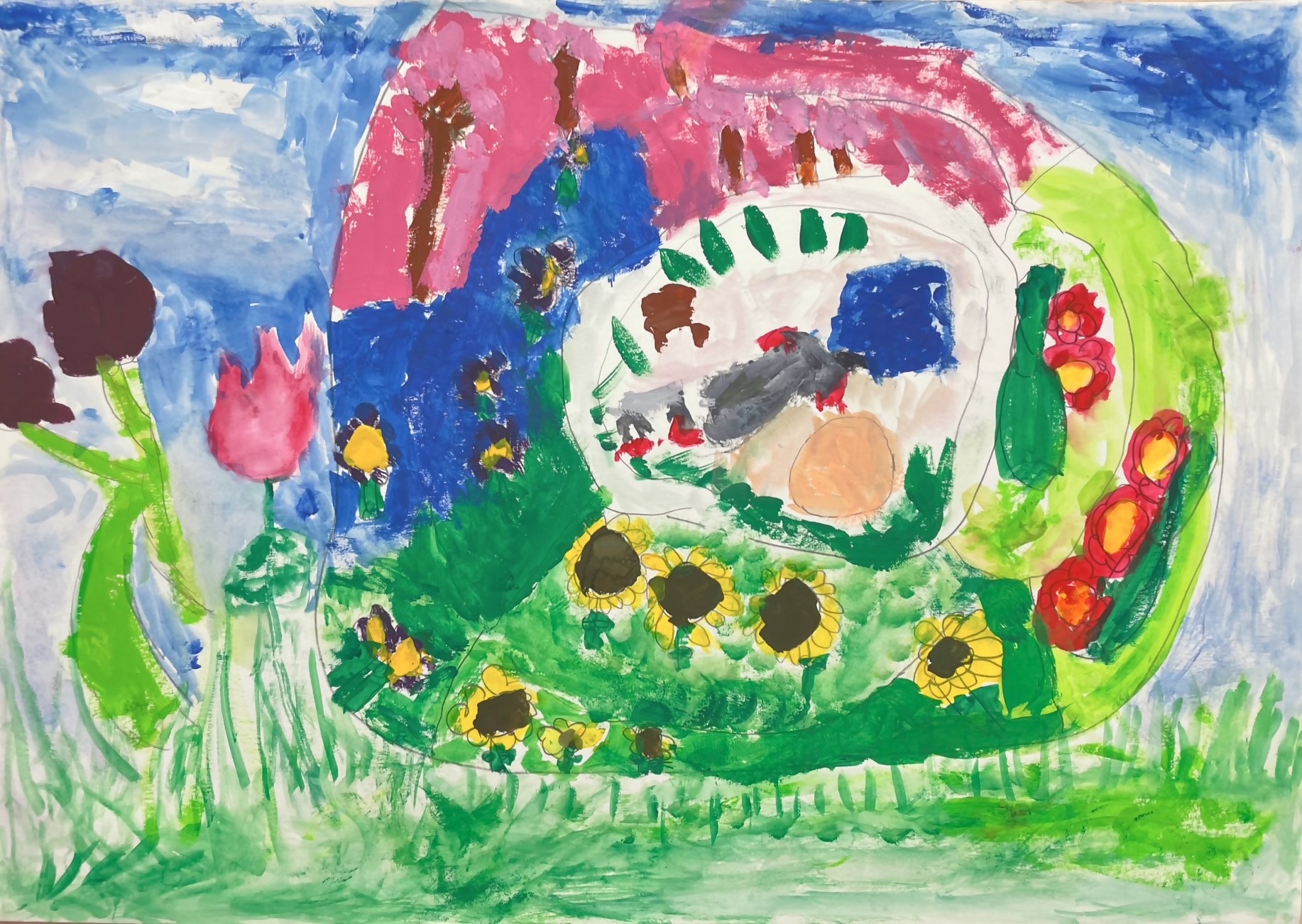 緑と水辺の児童絵画2026市長賞1