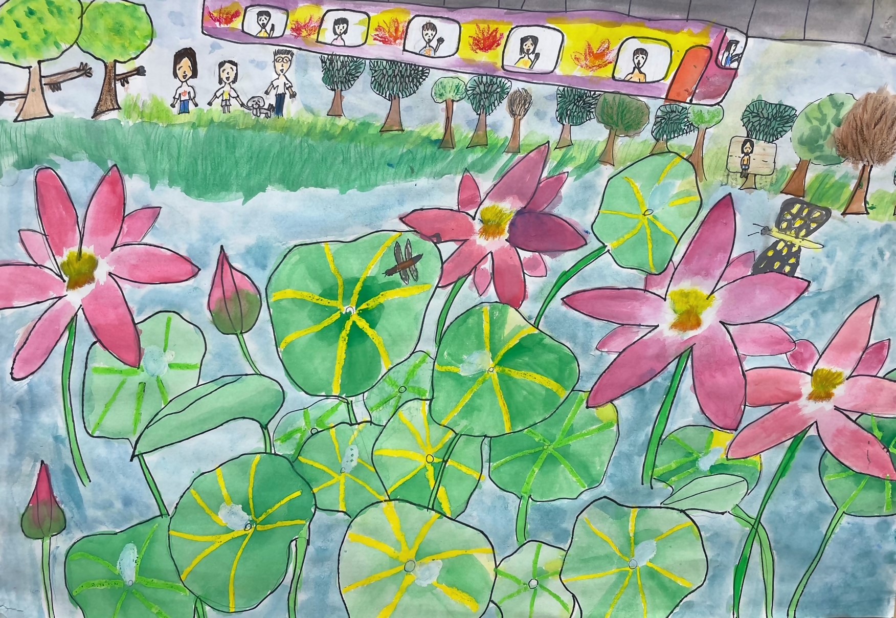 緑と水辺の児童絵画2026市長賞3