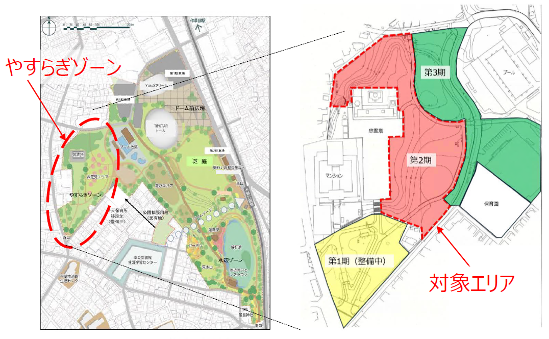やすらぎゾーン周知図面