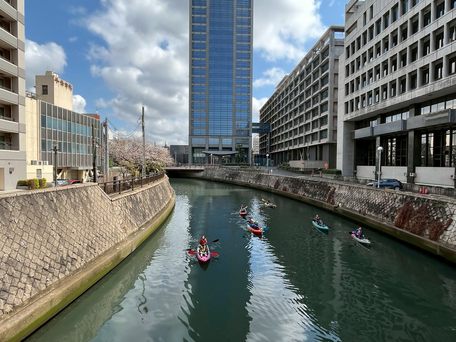 県庁前カヤック