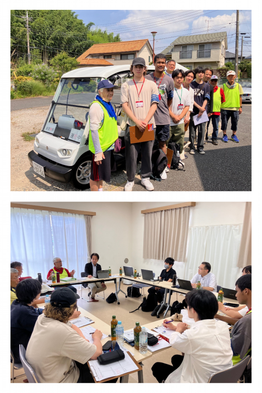 日本大学の学生による現地調査の様子