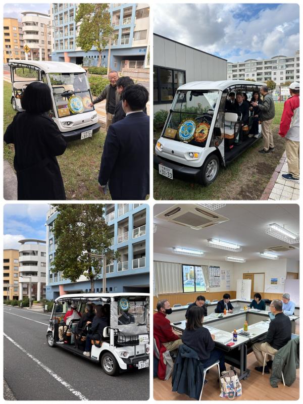 国土交通政策研究所・日本能率協会総合研究所の試乗・意見交換の様子