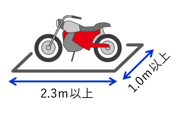 バイク駐車マスサイズ