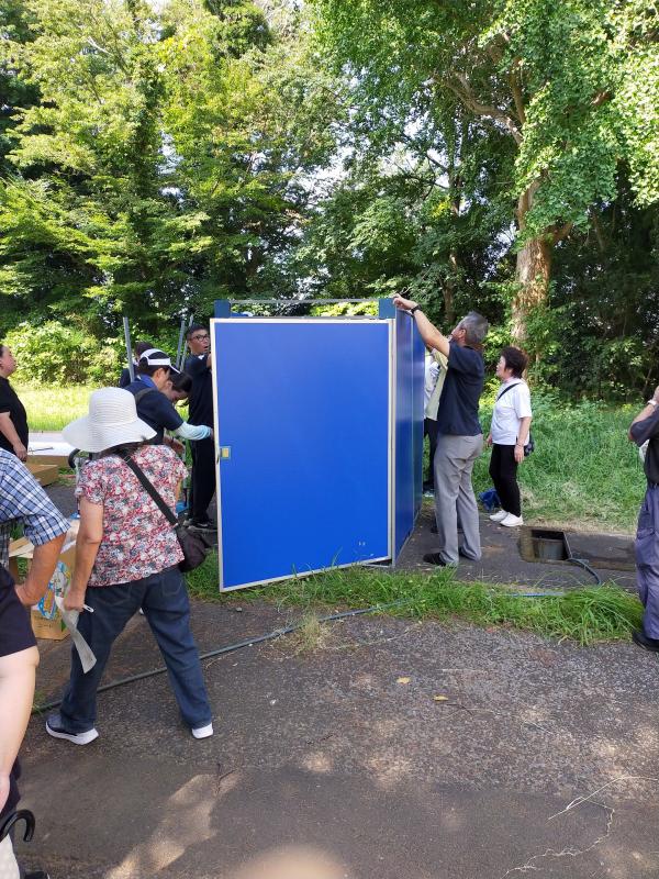 マンホールトイレ設置