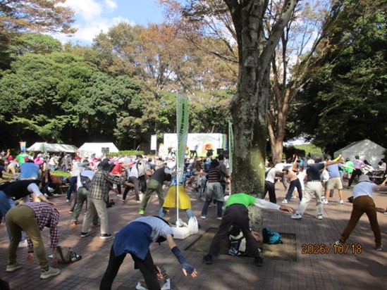 ラジオ体操in動物公園2