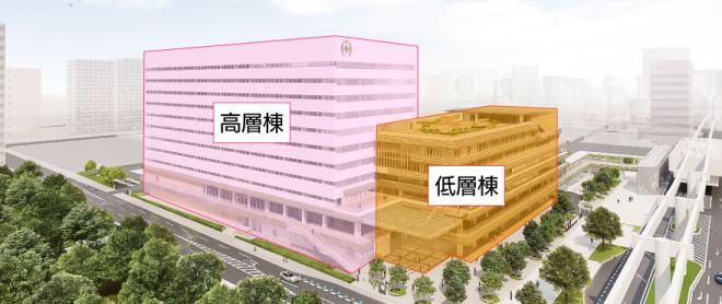 高層棟と低層棟