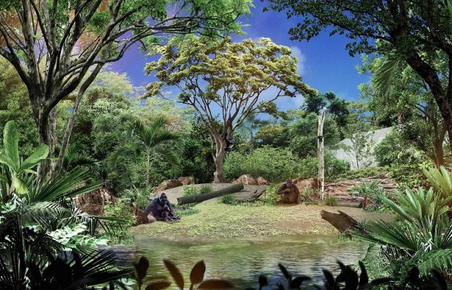 ゴリラ展示場イメージ